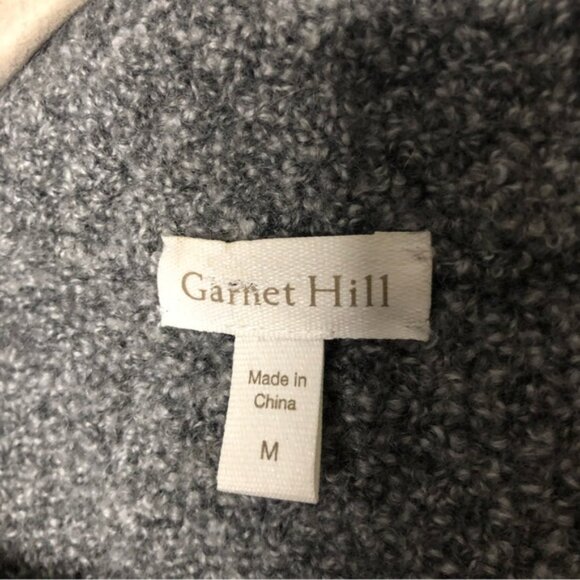 Garnet Hill Cashmere Blend Boucle Zip Sweater - Picture 4 of 9
